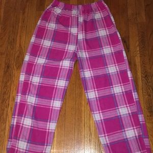 Pink pajama pants